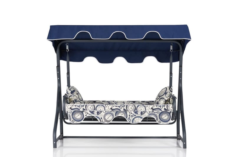 Gowanda 3-sits Hammock - Vit/Mörkblå - Utemöbler - Utesoffa - Hammock