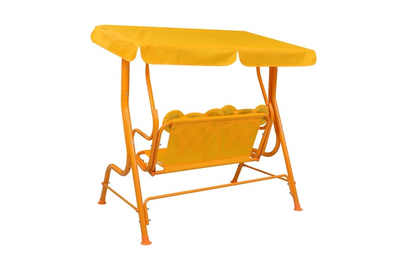 Hammock för barn gul 115x75x110 cm tyg - Gul - Utemöbler - Utesoffa - Hammock