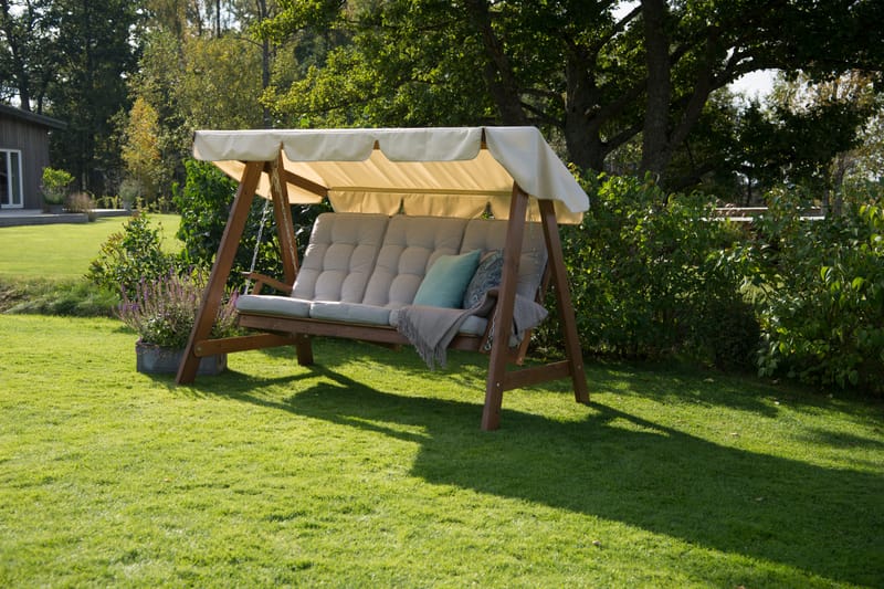 Hammocktak Hillerstorp Dalom Slöinge - Beige - Utemöbler - Utesoffa - Hammock - Hammocktak
