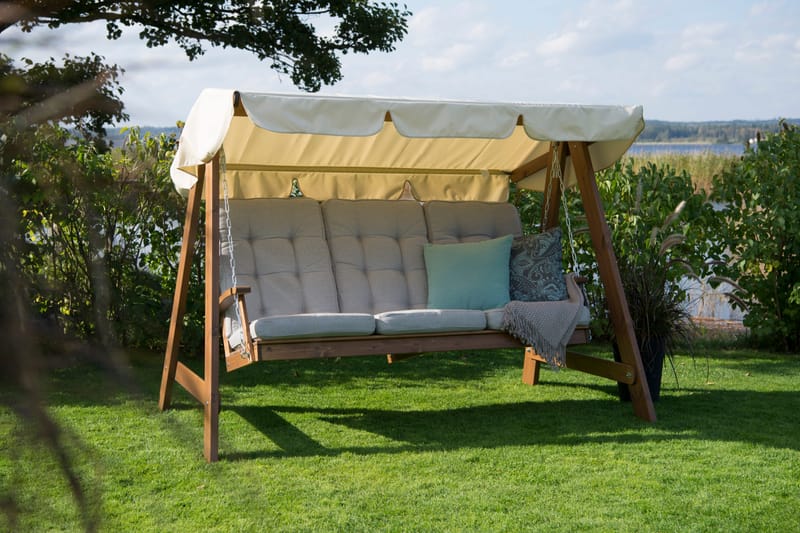 Hammocktak Hillerstorp Dalom Slöinge - Beige - Utemöbler - Utesoffa - Hammock - Hammocktak