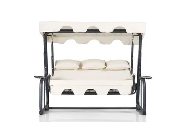 Jaudling 3-sits Hammock med Tak - Grå - Utemöbler - Utesoffa - Hammock