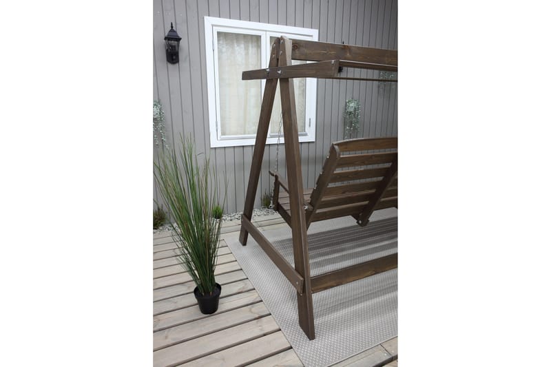 Pelle 3-sits Hammock utan tak - Brun - Utemöbler - Utesoffa - Hammock