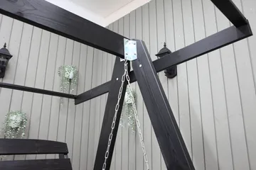 Pelle Hammock utan Tak - Mörkbrun - Utemöbler - Utesoffa - Hammock