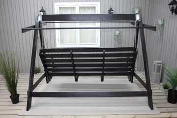 Pelle Hammock utan Tak - Mörkbrun - Utemöbler - Utesoffa - Hammock