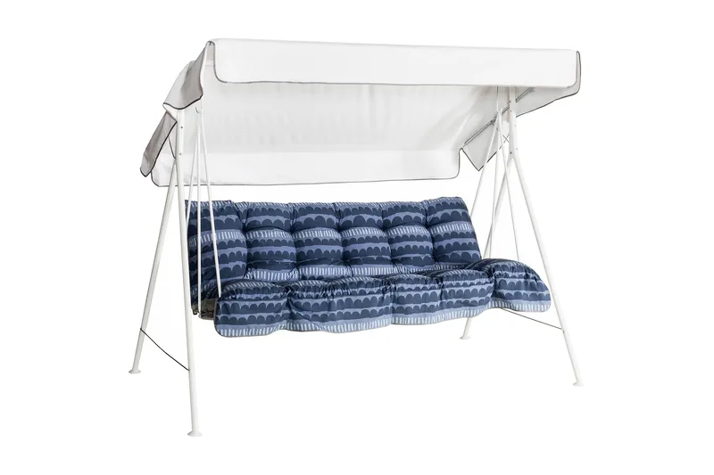 Riviera 3- pers. hammock, 86B - Vit/blå - Utemöbler - Utesoffa - Hammock