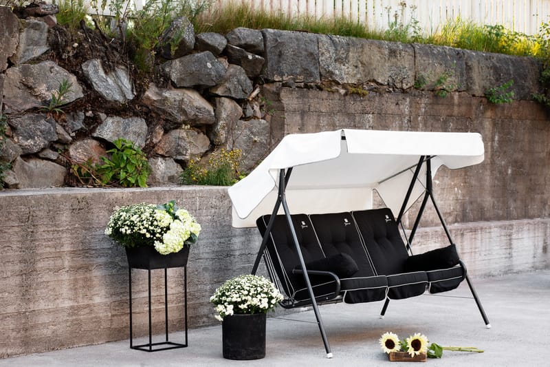 Suvi 71B-1 3-sits Hammock Grå/Svart - Varax - Utemöbler - Utesoffa - Hammock