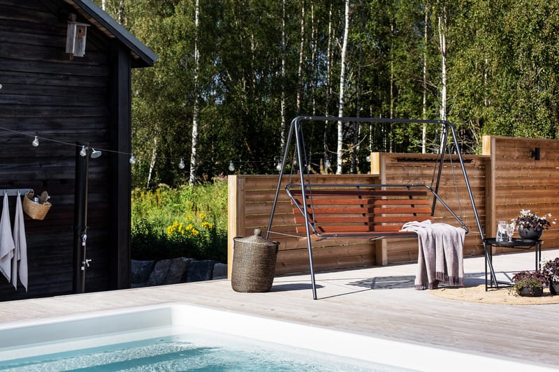 Suvisaari 3- pers. trädgårdsgunga, cappuccino - Utemöbler - Utesoffa - Hammock