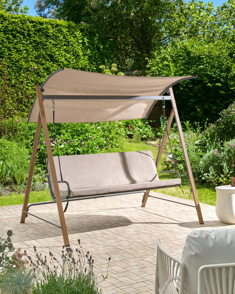 Hammock utomhus Bonagia Stål - Beige/Grå/Brun - Utemöbler - Utesoffa - Hammock