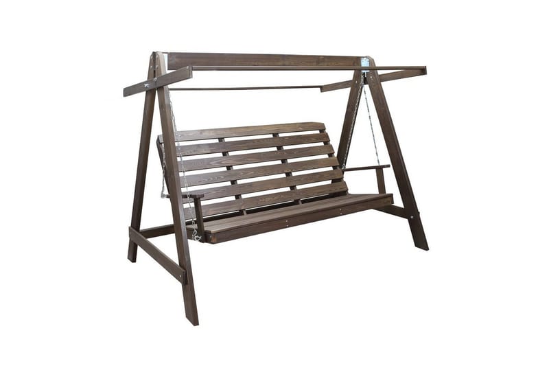 Hammock Pelle med Tak - Brun & Beige - Utemöbler - Utesoffa - Hängsoffa