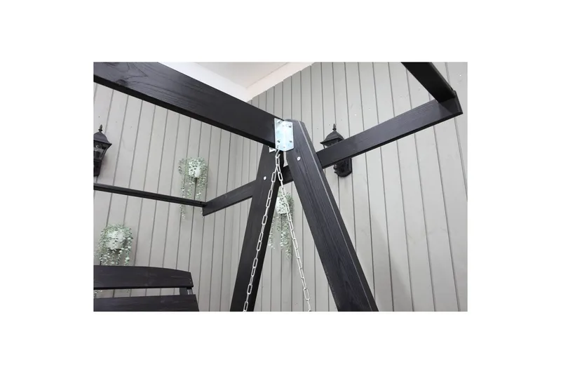 Hammock Pelle med Tak - Svart & Svart - Utemöbler - Utesoffa - Hängsoffa