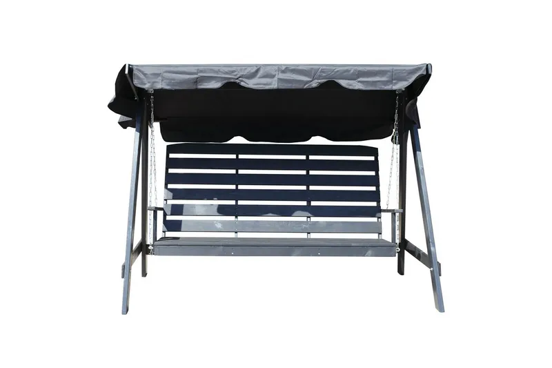 Hammock Pelle med Tak - Svart & Svart - Utemöbler - Utesoffa - Hängsoffa