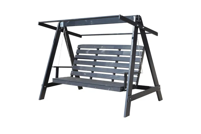 Hammock Pelle med Tak - Svart & Svart - Utemöbler - Utesoffa - Hängsoffa