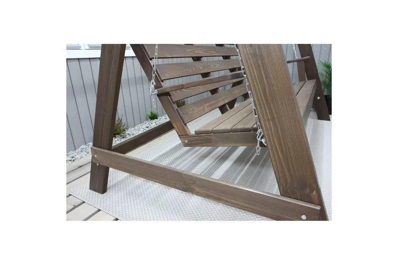 Hammock Pelle med Tak - Brun & Beige - Utemöbler - Utesoffa - Hängsoffa