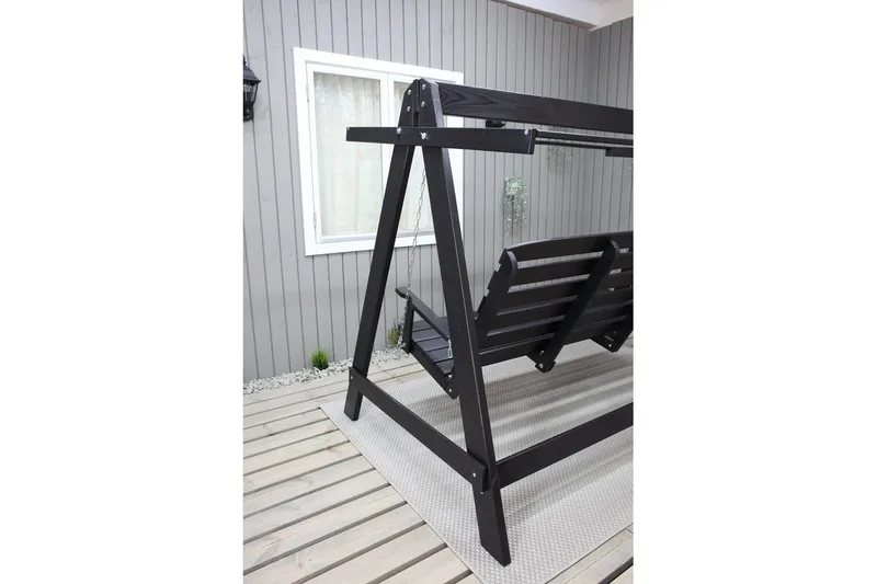 Hammock Pelle med Tak - Svart & Svart - Utemöbler - Utesoffa - Hängsoffa