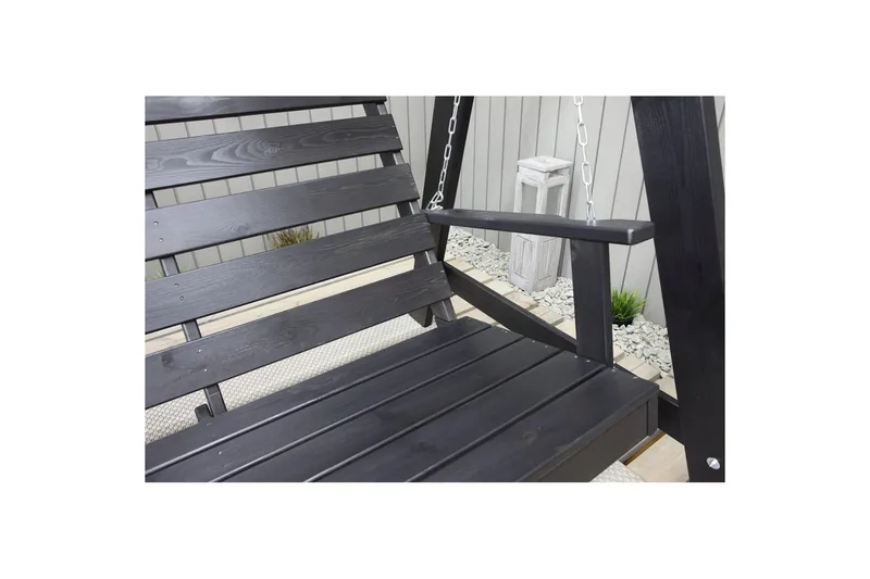 Hammock Pelle med Tak - Svart & Svart - Utemöbler - Utesoffa - Hängsoffa