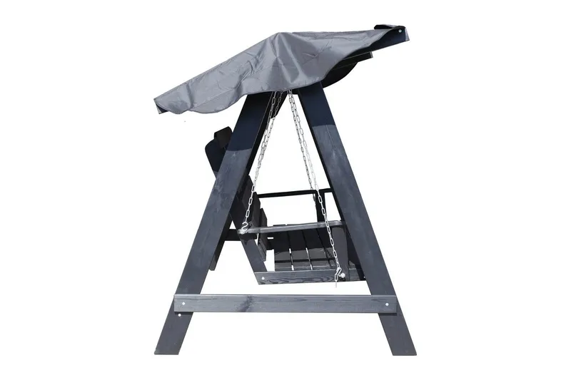 Hammock Pelle med Tak - Svart & Svart - Utemöbler - Utesoffa - Hängsoffa