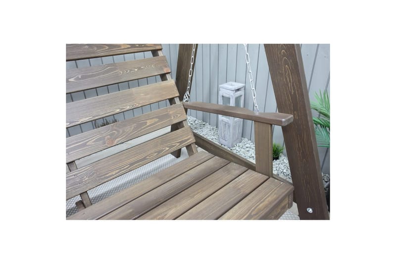 Hammock Pelle med Tak - Brun & Beige - Utemöbler - Utesoffa - Hängsoffa