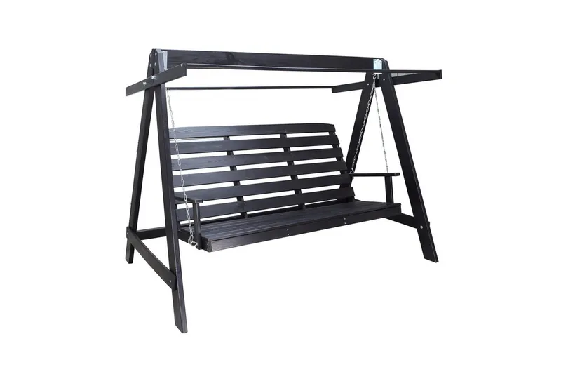 Hammock Pelle med Tak - Svart & Svart - Utemöbler - Utesoffa - Hängsoffa