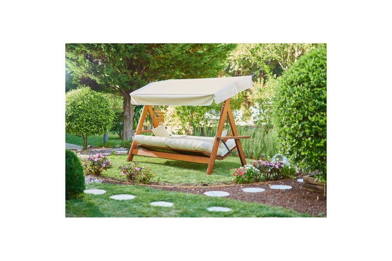 Hazim Hängsoffa Utomhus 3-sits - Natur/Beige - Utemöbler - Utesoffa - Hängsoffa