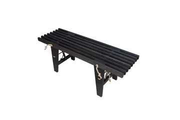 Hillerstorp Ecobench Bänk Utomhus 120 cm Al Svart Oljad