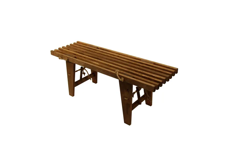 Hillerstorp Ecobench Bänk Utomhus 120 cm Ask Brun Oljad - Ask Brun Oljad - Utemöbler - Utesoffa - Trädgårdsbänk & utebänk