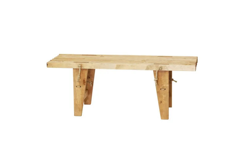 Hillerstorp Ecobench Bänk Utomhus 120 cm, Björk oljad ljusbrun