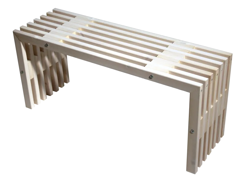 Hillerstorp EcoFurn Bänk Utomhus 100 cm Furu vit oljad, Furu vit oljad