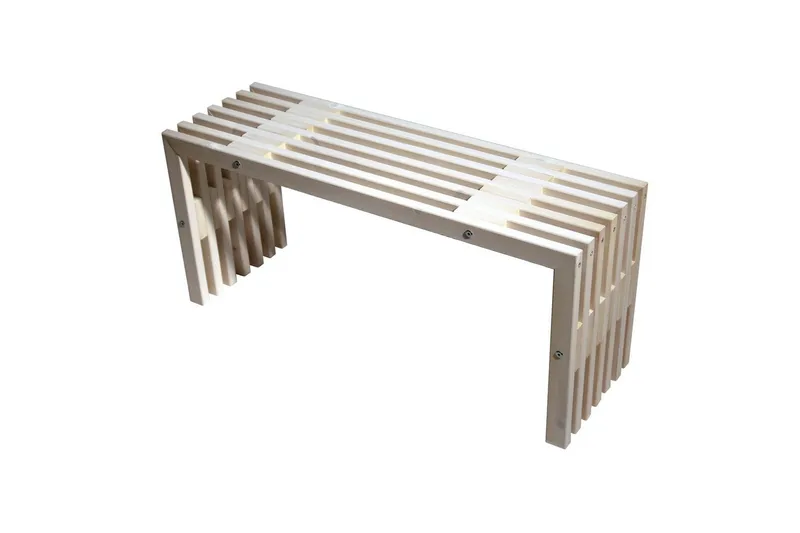 Hillerstorp EcoFurn Bänk Utomhus 100 cm Furu vit oljad, Furu vit oljad