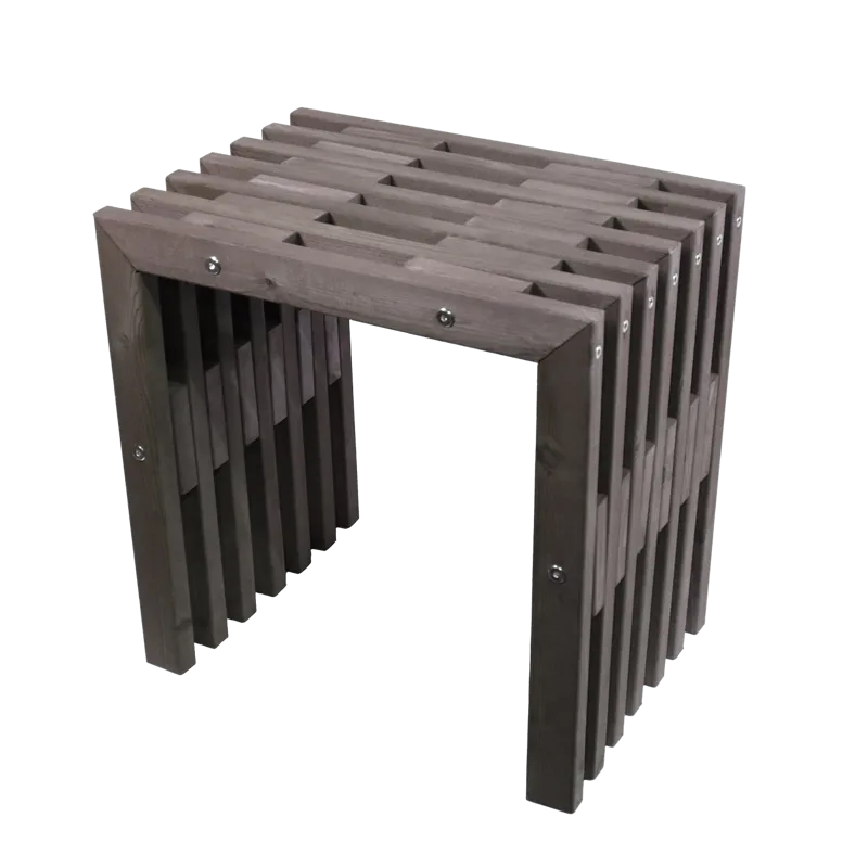 Hillerstorp EcoFurn Bänk Utomhus 45 cm Furu grå oljad - Furu grå oljad - Utemöbler - Utesoffa - Trädgårdsbänk & utebänk