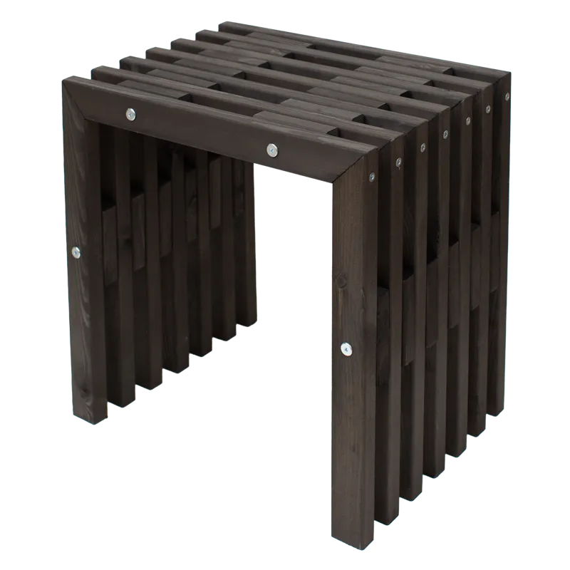 Hillerstorp EcoFurn Bänk Utomhus 45 cm Furu svart oljad, Furu svart oljad