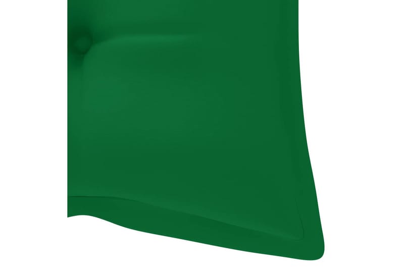 Hopfällbar Trädgårdsbänk med dyna 118 cm bambu - Grön - Utemöbler - Utesoffa - Trädgårdsbänk & utebänk