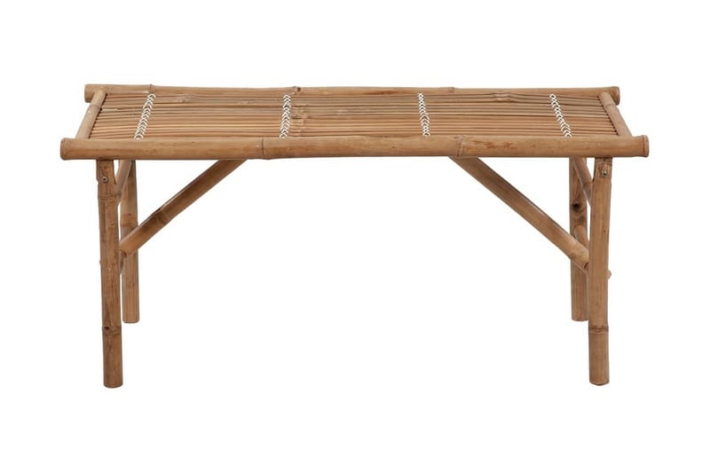 Hopfällbar Trädgårdsbänk med dyna 118 cm bambu - Grön - Utemöbler - Utesoffa - Trädgårdsbänk & utebänk