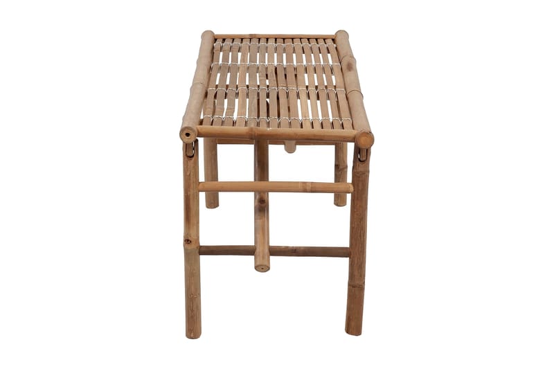 Hopfällbar Trädgårdsbänk med dyna 118 cm bambu - Grön - Utemöbler - Utesoffa - Trädgårdsbänk & utebänk