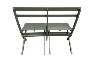 Landet liten soffa utomhus 110x60x89 cm - Träsoffa akacia - Grön - Utemöbler - Utesoffa - Trädgårdssoffa
