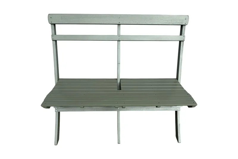 Landet liten soffa utomhus 110x60x89 cm - Träsoffa akacia - Grön - Utemöbler - Utesoffa - Trädgårdssoffa