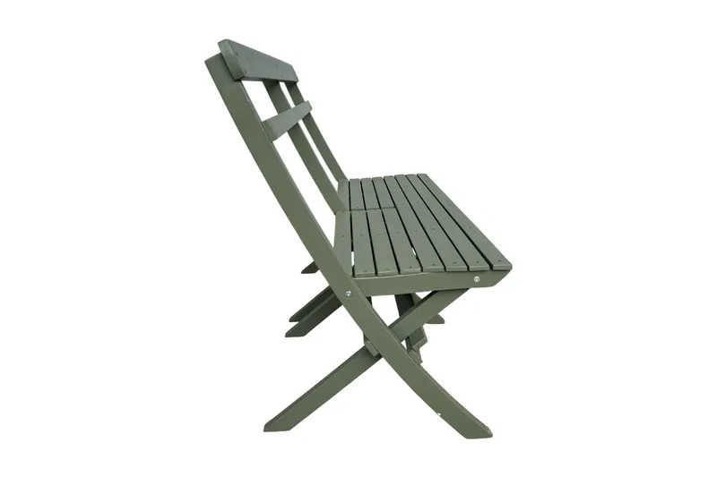 Landet liten soffa utomhus 110x60x89 cm - Träsoffa akacia - Grön - Utemöbler - Utesoffa - Trädgårdssoffa