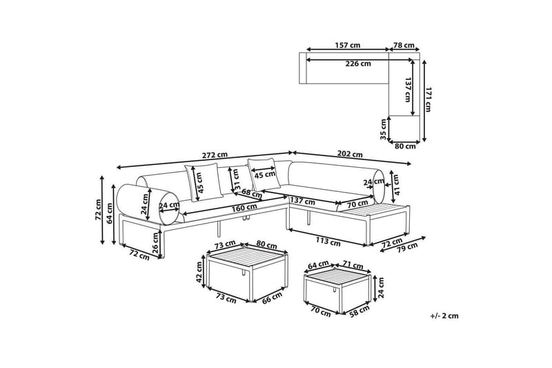 Loungegrupp Rasiglia - Trädgård & spabad - Utemiljö - Altan & terrass - Altanmöbler