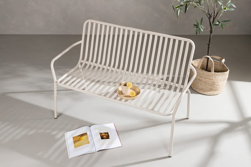Peking Utebänk - Beige - Utemöbler - Utesoffa - Trädgårdsbänk & utebänk
