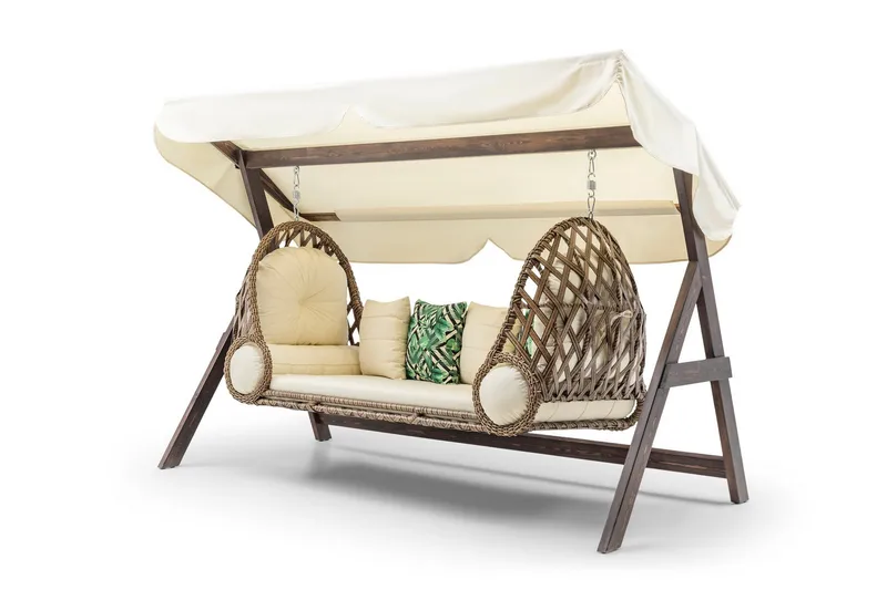 Saltanat Komplett Hammock 263 cm - Cream - Utemöbler - Utesoffa - Hammock
