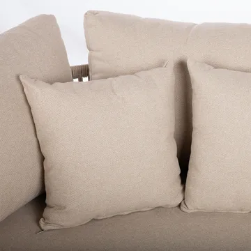 Soffa Medina 163,5x135x71,5 cm - Beige - Utemöbler - Utesoffa - Trädgårdssoffa