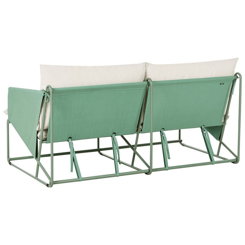 Soffa utomhus 2-Sits Ponte - Grön/Beige - Utemöbler - Utesoffa