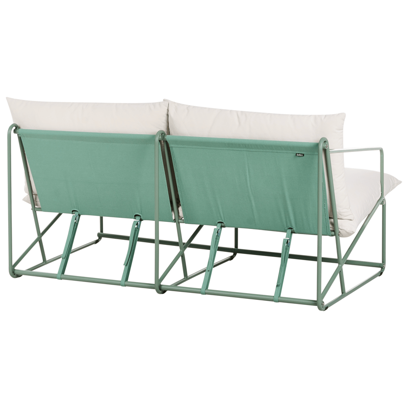 Soffa utomhus 2-Sits Ponte - Grön/Beige - Utemöbler - Utesoffa