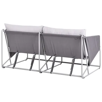 Soffa utomhus 2-Sits Ponte - Grå - Utemöbler - Utesoffa