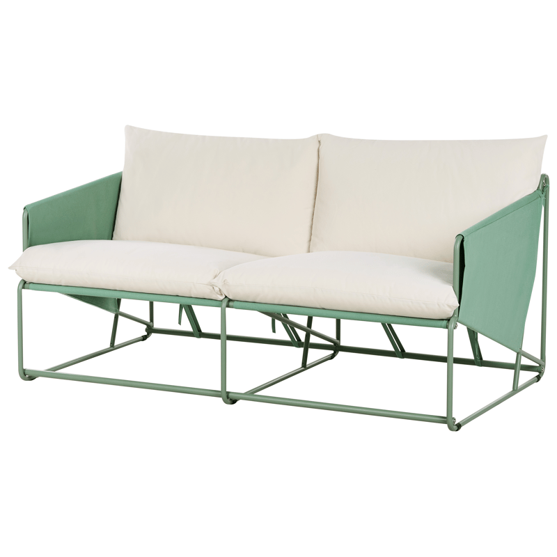 Soffa utomhus 2-Sits Ponte - Grön/Beige - Utemöbler - Utesoffa