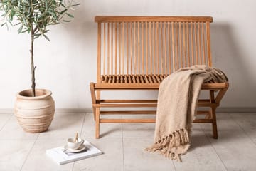 Soffbänk Ghana 100 cm Utomhus - Natur - Utemöbler - Utesoffa - Trädgårdsbänk & utebänk