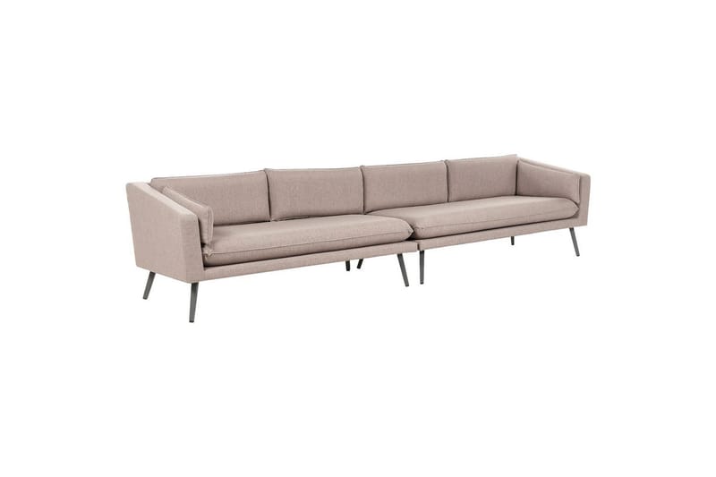 Stor soffa Loretello Beige/grå - Beige/grå - Utemöbler - Utesoffa - Trädgårdssoffa