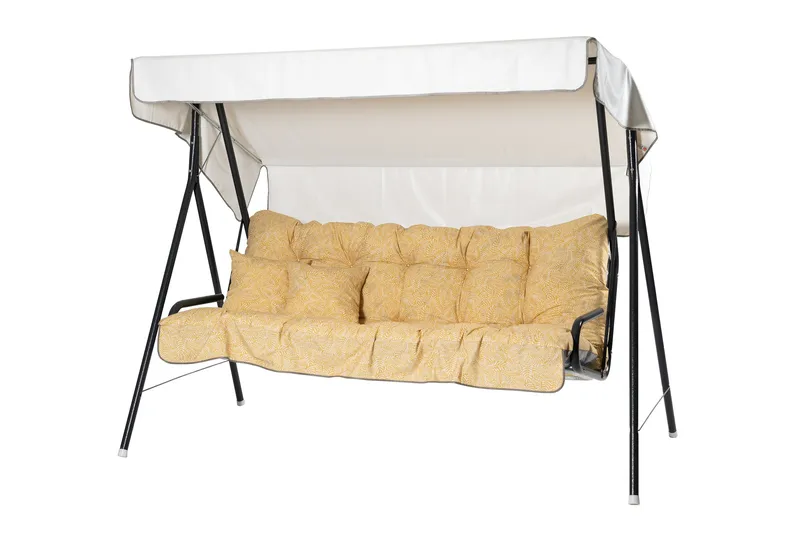 Suvi Komplett Hammock 200 cm - Grå/Gul - Utemöbler - Utesoffa - Hammock