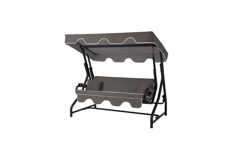 Trädgårds Trippel Gungstol Colomieuan Antracit - Antracit - Utemöbler - Utesoffa - Hängsoffa