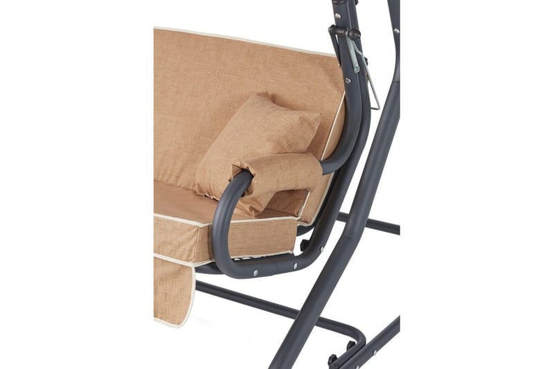 Trädgårds Trippel Gungstol Gowanda (200 x 165 x 110 cm) Beige - Beige - Utemöbler - Utesoffa - Hammock
