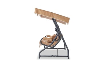 Trädgårds Trippel Gungstol Gowanda (200 x 165 x 110 cm) Beige - Beige - Utemöbler - Utesoffa - Hammock